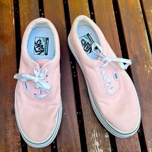 Vans baby pink super platform sneakers